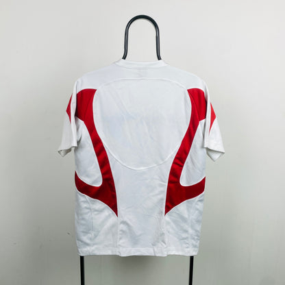 00s Nike England Rugby Shirt T-Shirt White Small