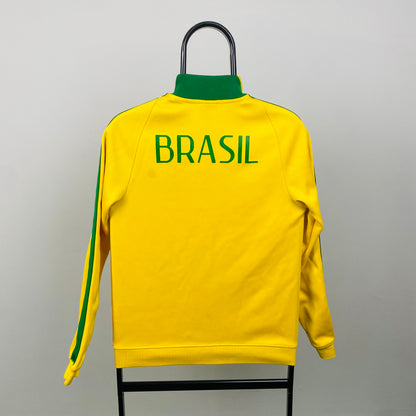 00s Nike Brazil Track Jacket Yellow Medium