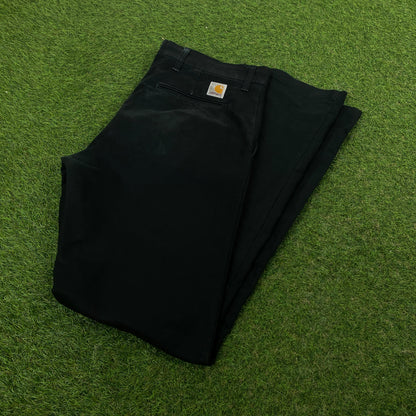 Retro Carhartt Cargo Trousers Joggers Black Large