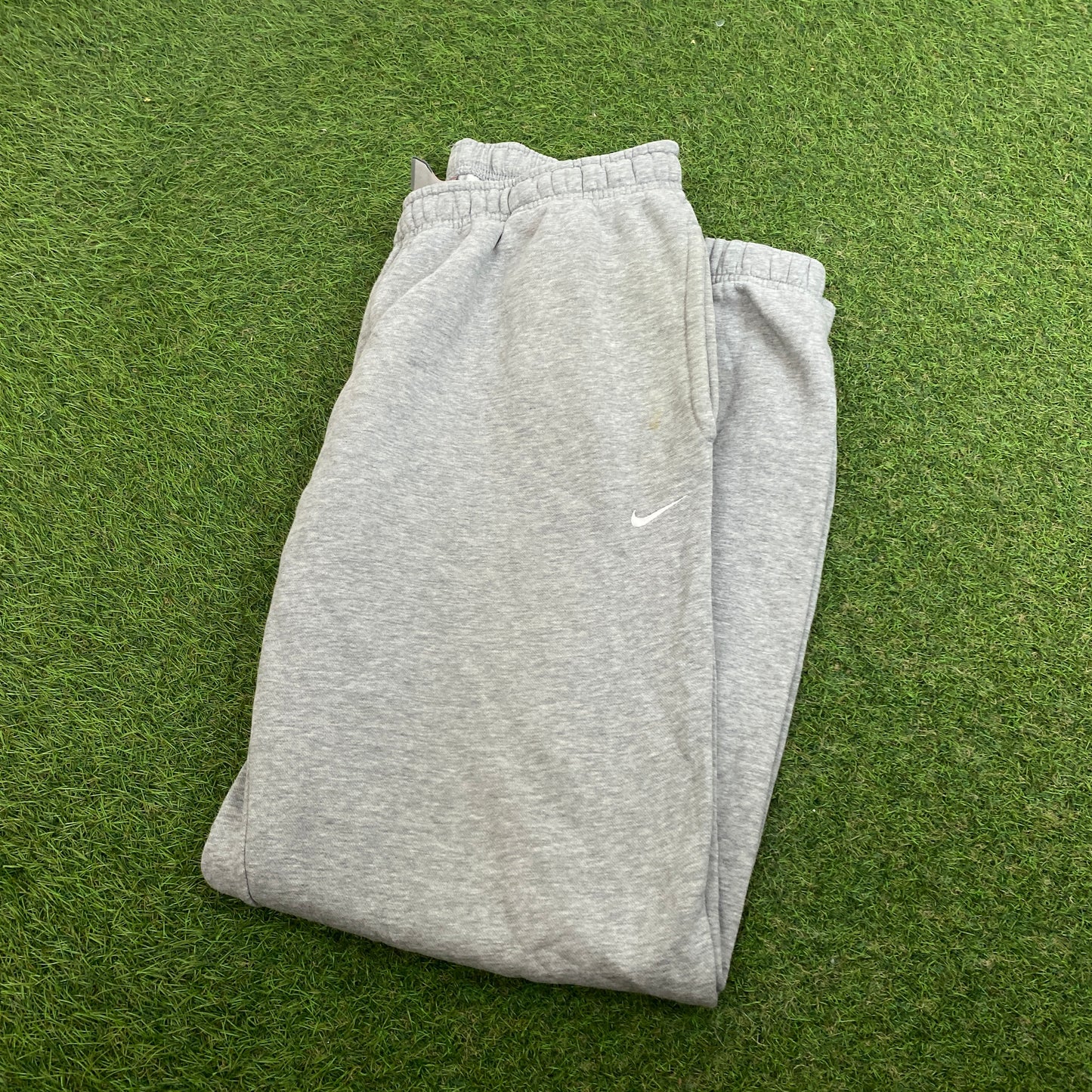 00s Nike Wide Leg Cotton Joggers Grey Small