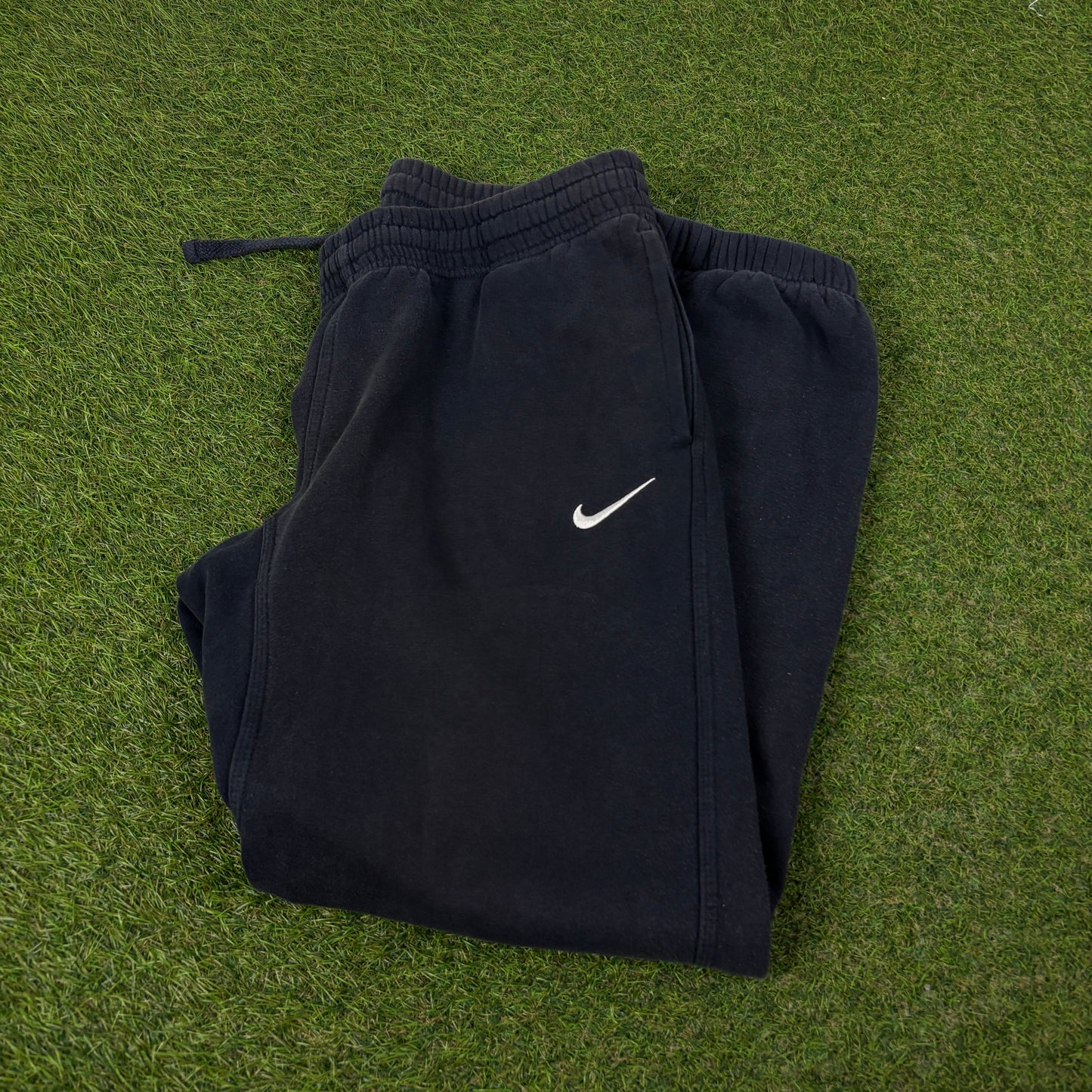 00s Nike Wide Leg Cotton Joggers Black Medium