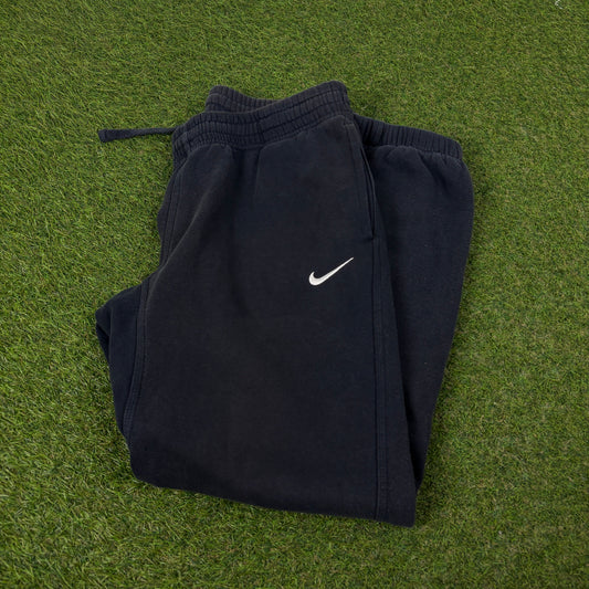 00s Nike Wide Leg Cotton Joggers Black Medium