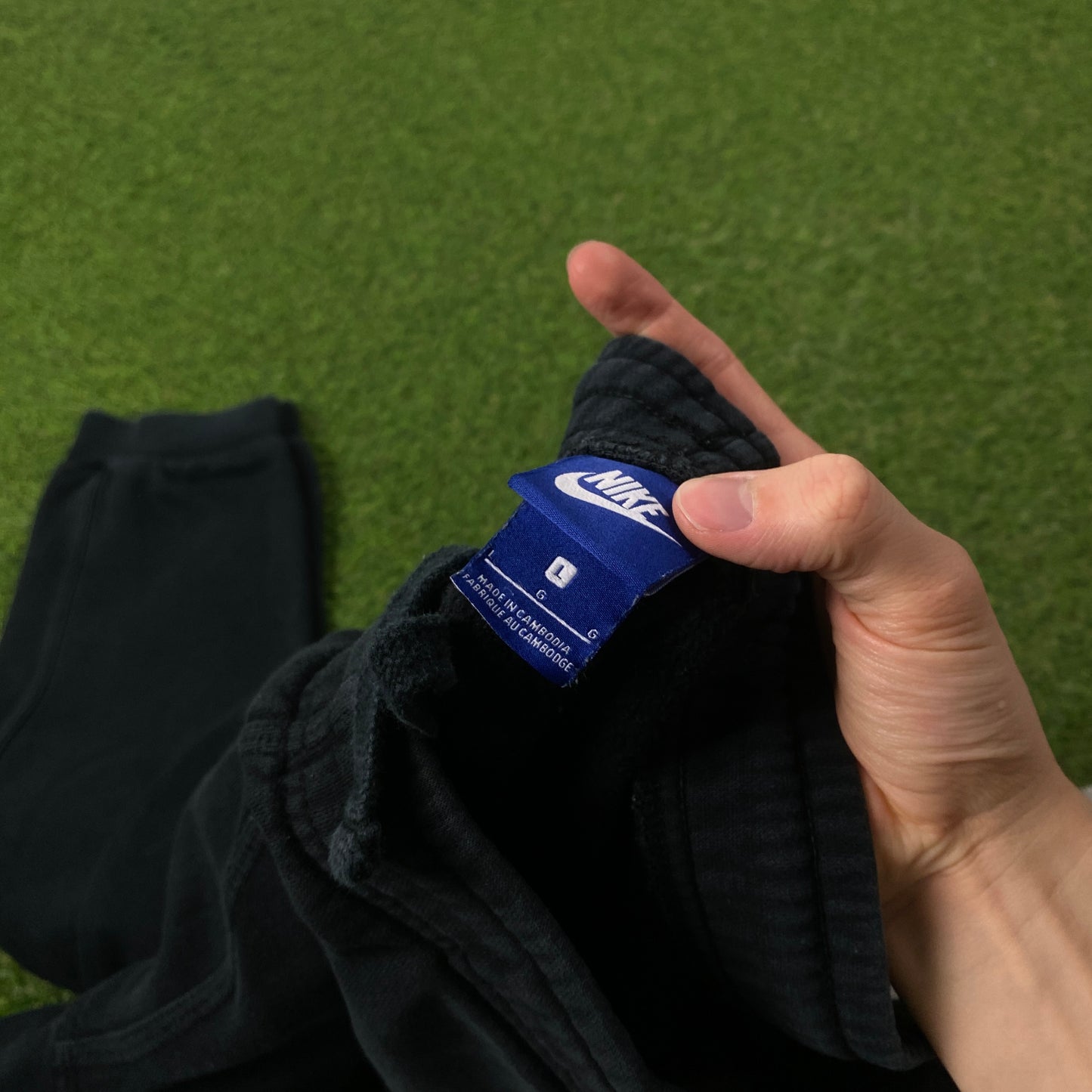 00s Nike Cotton Joggers Black Large
