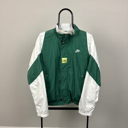 90s Nike Challenge Court Windbreaker Jacket Green Small