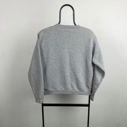 90s Nike Alabama Centre Swoosh Sweatshirt Grey XS