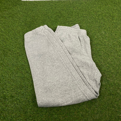 00s Nike Wide Leg Cotton Joggers Grey Small