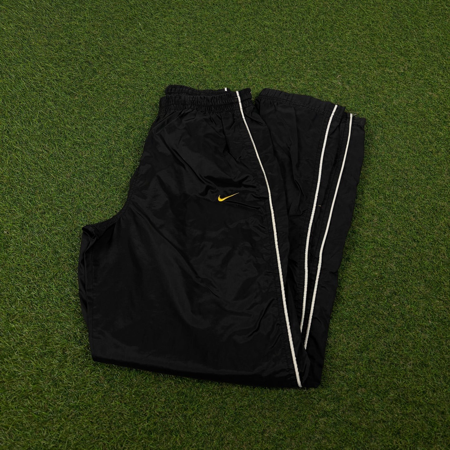 90s Nike Piping Joggers Black Small