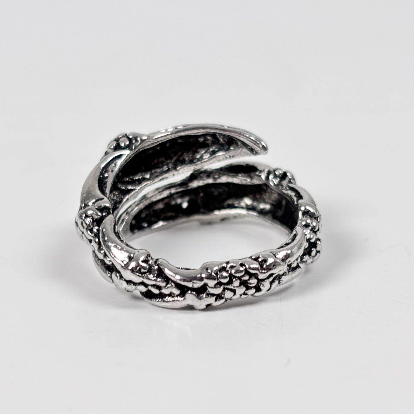 Adjustable Claw Ring Vintage Silver