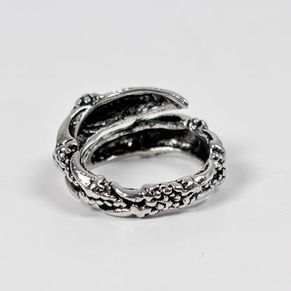 Adjustable Claw Ring Vintage Silver