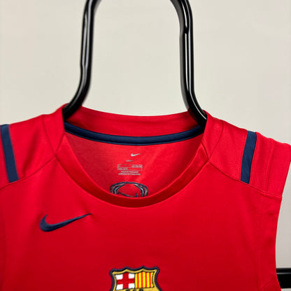00s Nike Barcelona Vest T-Shirt Red XS