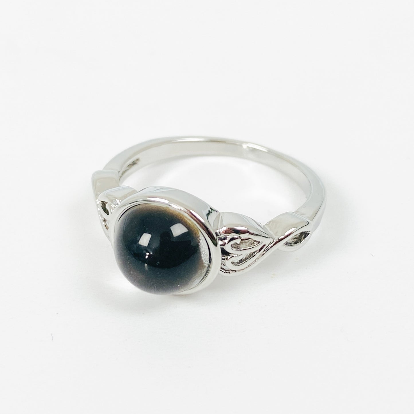 Vintage Dark Orb Signet Ring