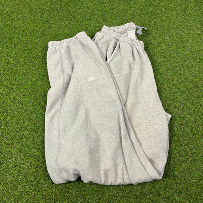 00s Nike Wide Cotton Joggers Grey Large