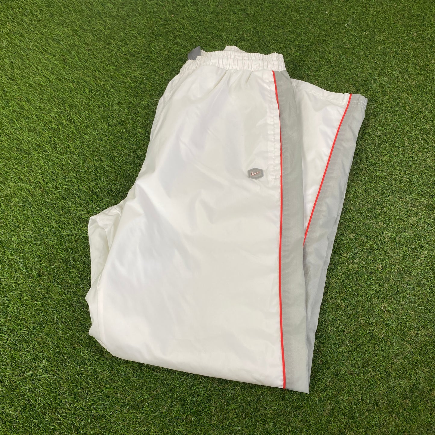 90s Nike Hex Joggers White Large