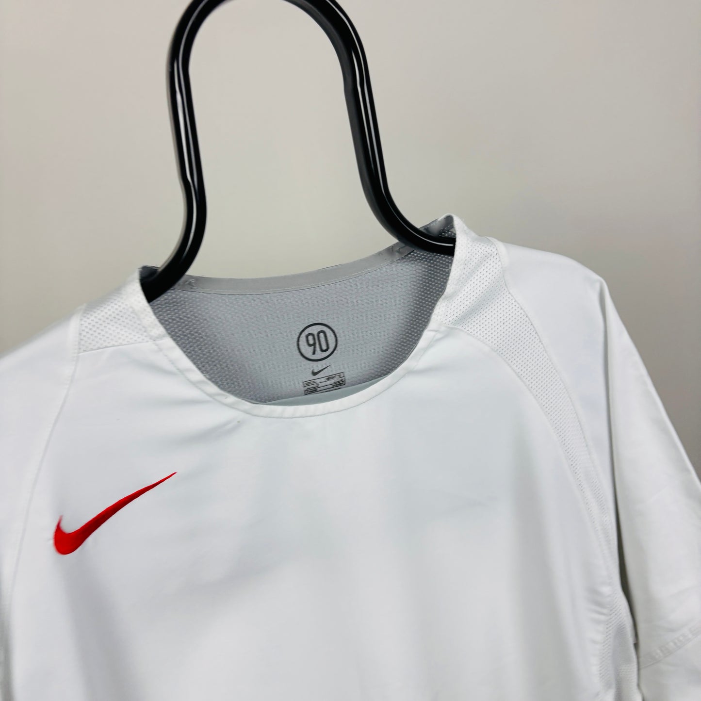 00s Nike T90 Football Shirt T-Shirt White XL