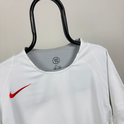 00s Nike T90 Football Shirt T-Shirt White XL
