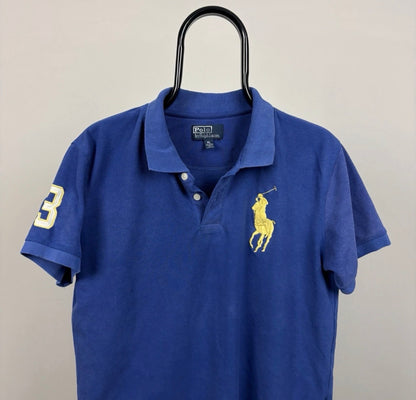 00s Polo Ralph Lauren Polo Shirt T-Shirt Blue Small