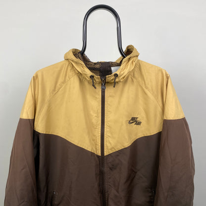 00s Nike Air Max Windbreaker Jacket Brown Large