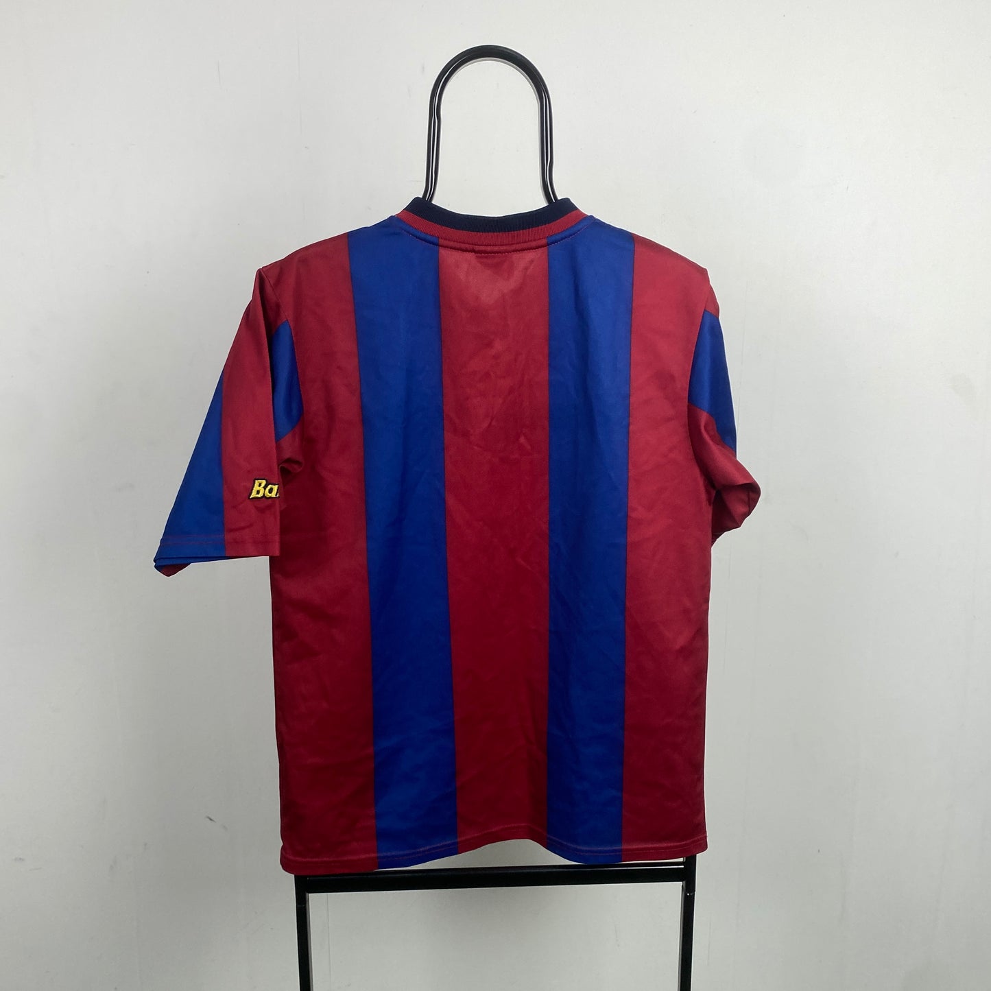 90s Nike Barcelona Football Shirt T-Shirt Red Small