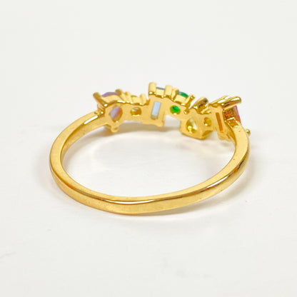 Retro Vintage Jewel Ring Gold