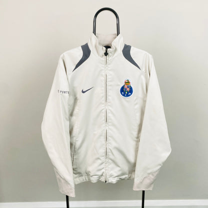 00s Nike T90 Porto FC Windbreaker Jacket Grey Medium