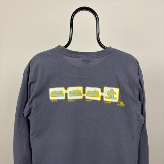 00s Nike Snowboard ACG Long Sleeve T-Shirt Blue Medium