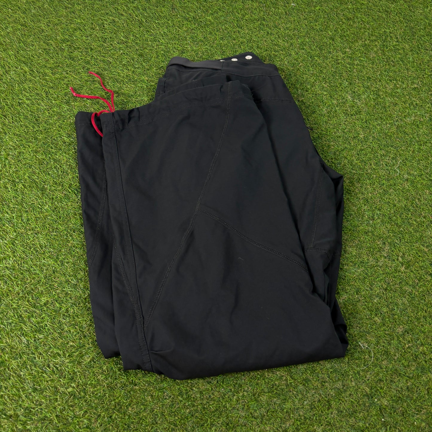 00s Nike Baggy Parachute Joggers Black Large