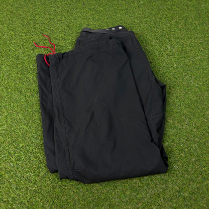 00s Nike Baggy Parachute Joggers Black Large