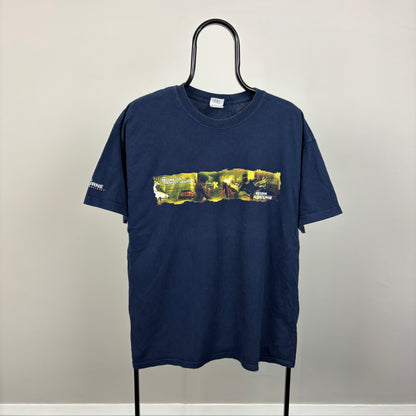 90s Jason Bourne Video Game T-Shirt Blue Large
