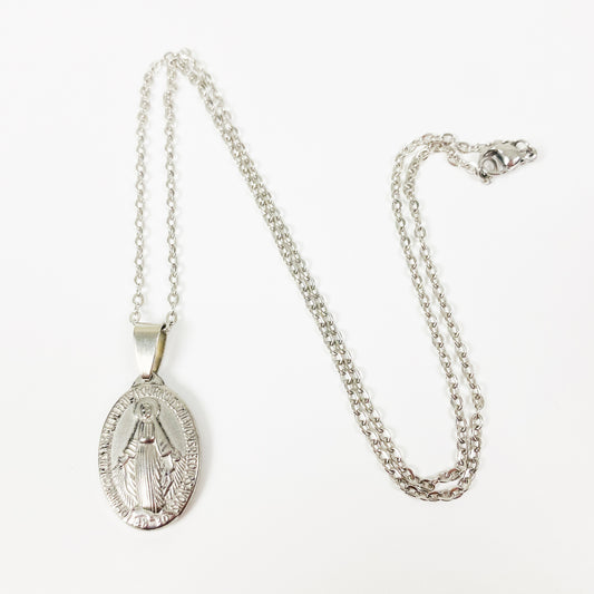 Jesus Piece Necklace .925 Silver