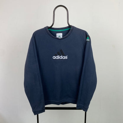 90s Adidas Equipment Sweatshirt Blue Small