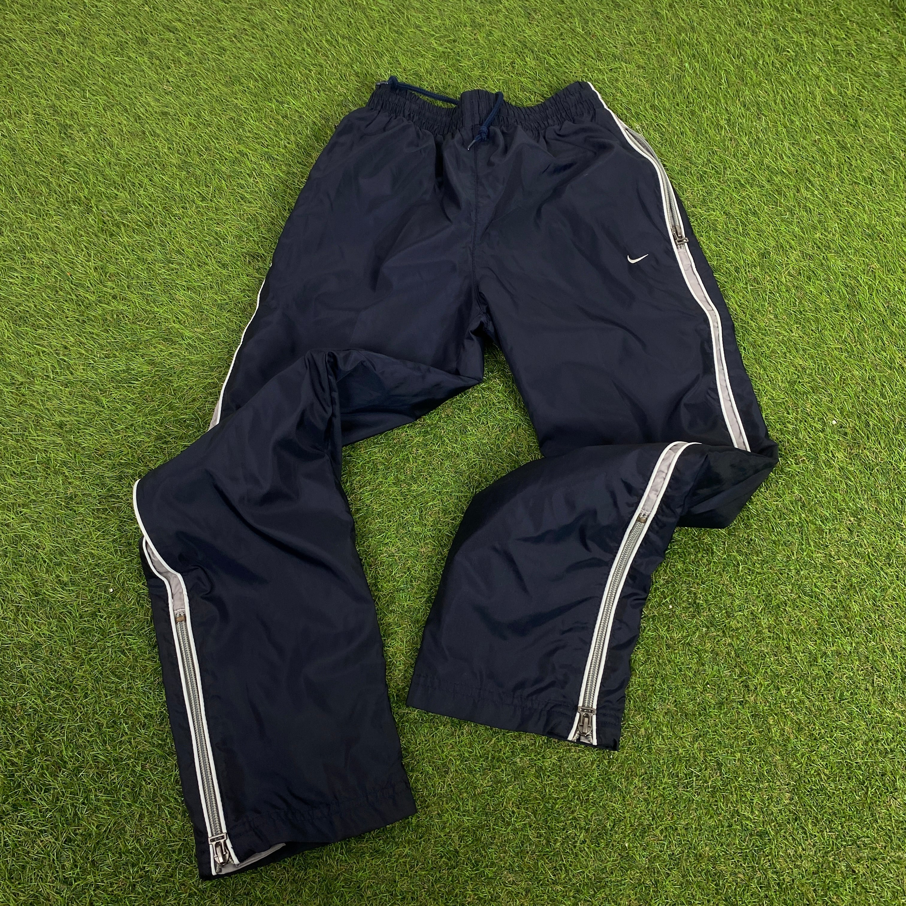 00s Nike Shox Piping Tracksuit Jacket + Joggers Set Blue XS 