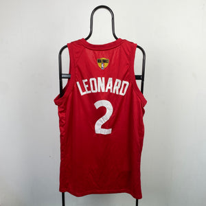 Retro North Leonard NBA Basketball Jersey Vest T-Shirt Red XXL