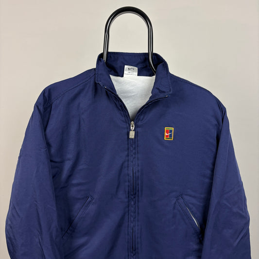 90s Nike Challenge Court Windbreaker Jacket Blue Women’s Small