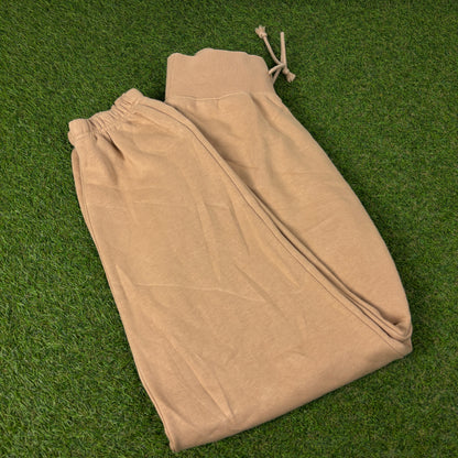 00s Nike Wide Leg Cotton Joggers Brown XS