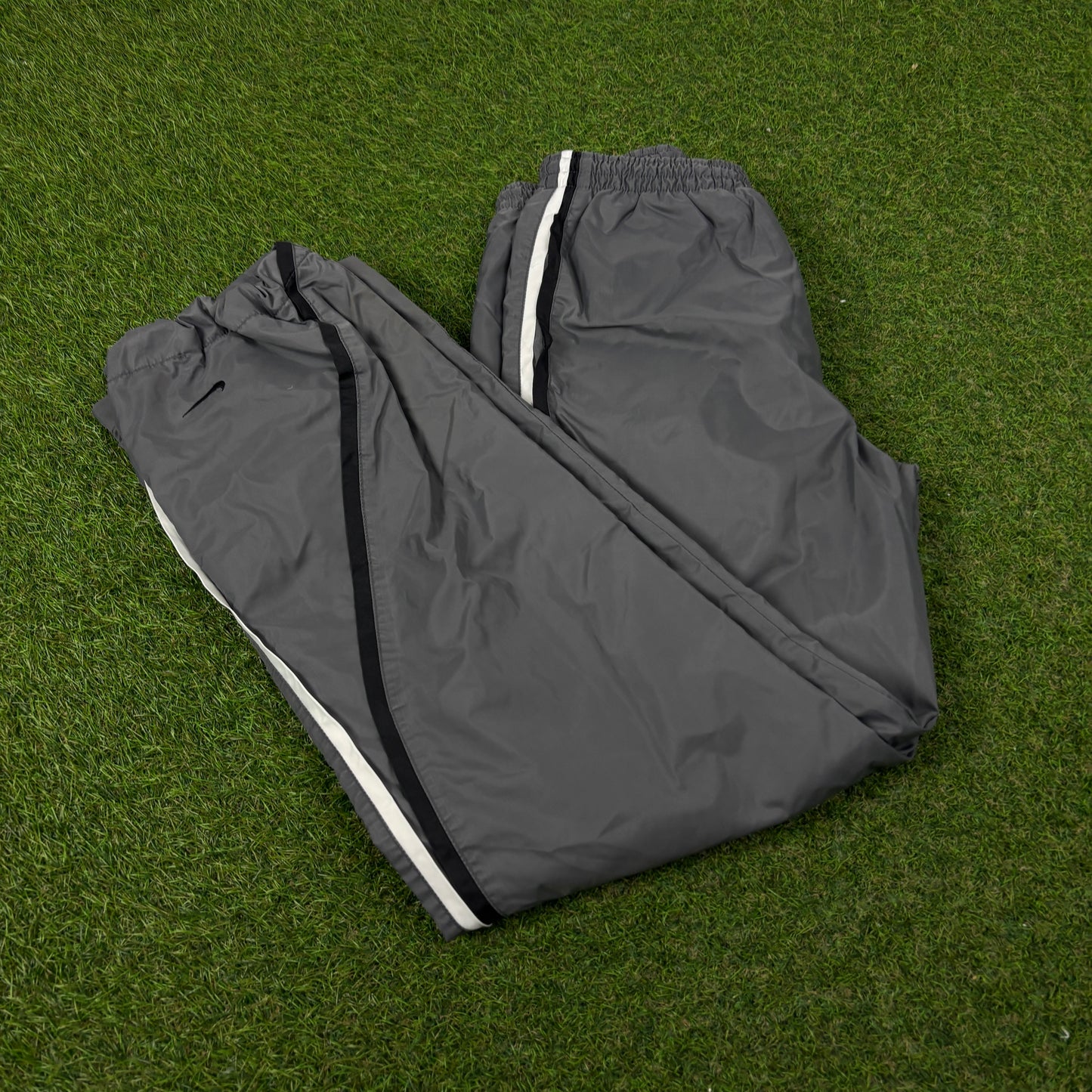 00s Nike Hex Piping Joggers Grey Small