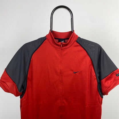 00s Nike Agassi Challenge Court T-Shirt Red XS