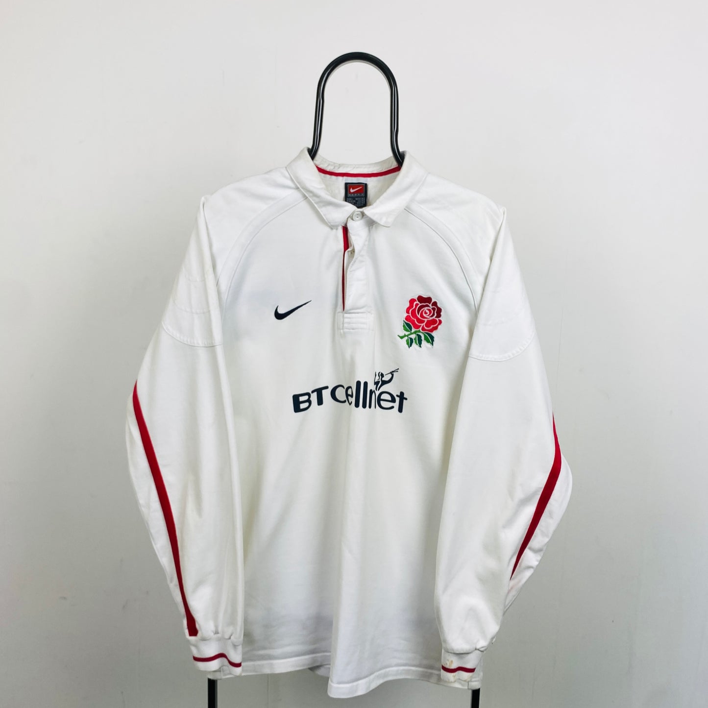 00s Nike England Rugby Sweatshirt White Large