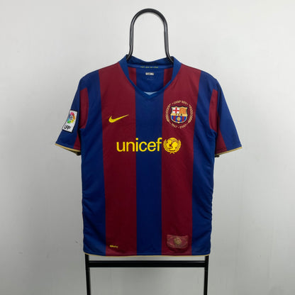 00s Nike Nike Barcelona Football Shirt T-Shirt Red Small