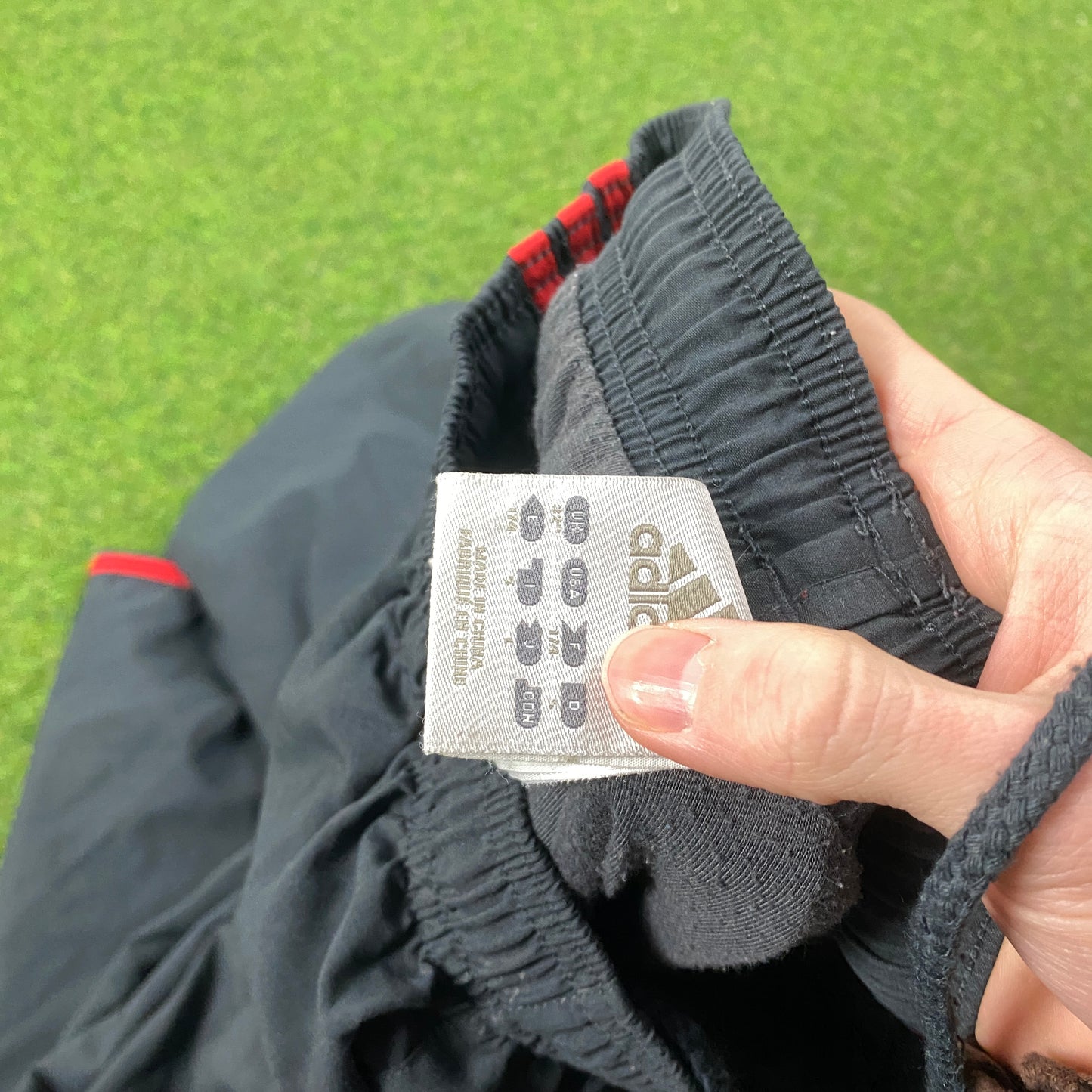 00s Adidas Piping Joggers Grey Medium