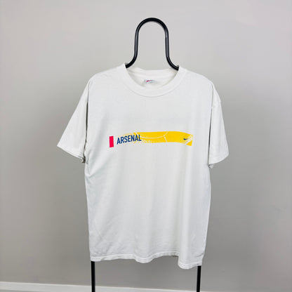90s Nike Arsenal T-Shirt White Medium