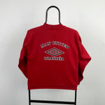 Retro Umbro Manchester United  Sweatshirt Red XS/XXS