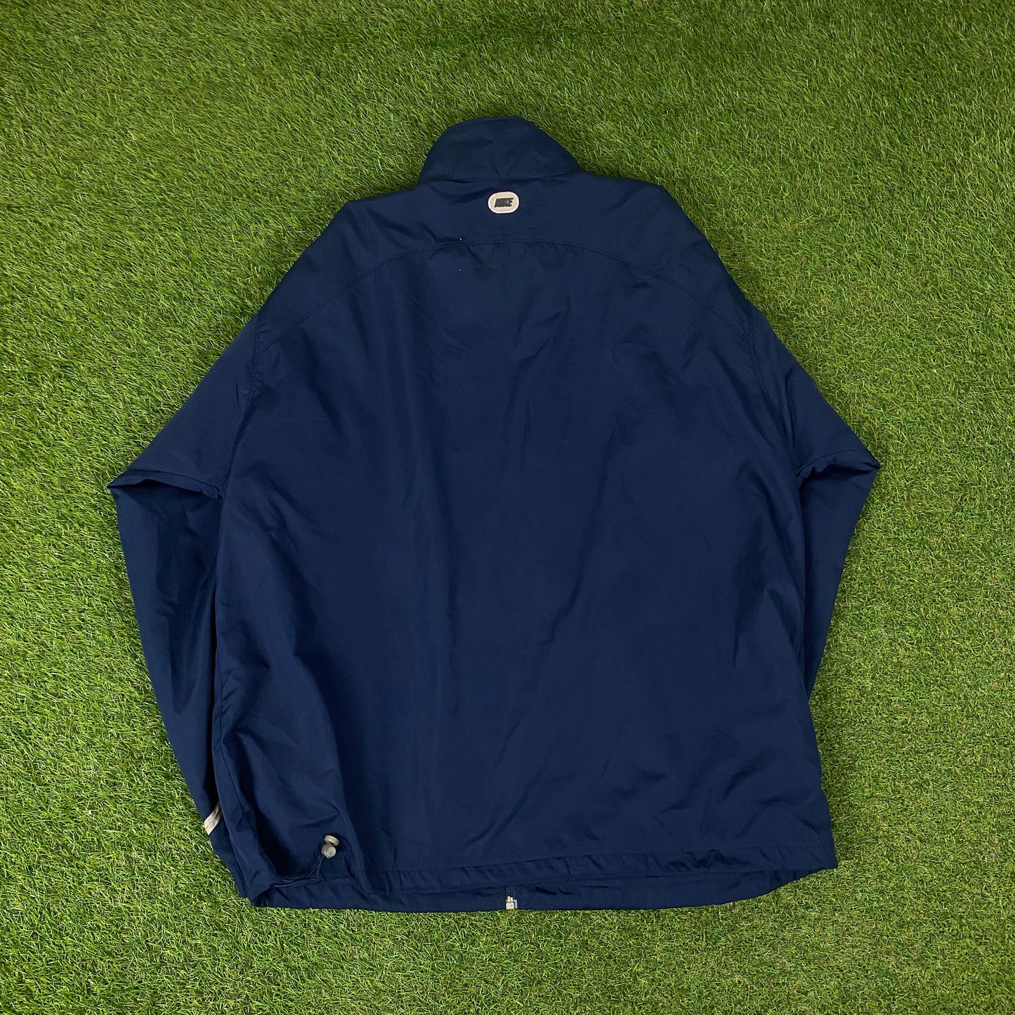 00s Nike Piping Tracksuit Set Windbreaker + Joggers Blue XXL