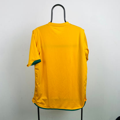 00s Nike Australia Football Shirt T-Shirt Yellow Medium