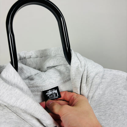 00s Stussy Hoodie Grey Small