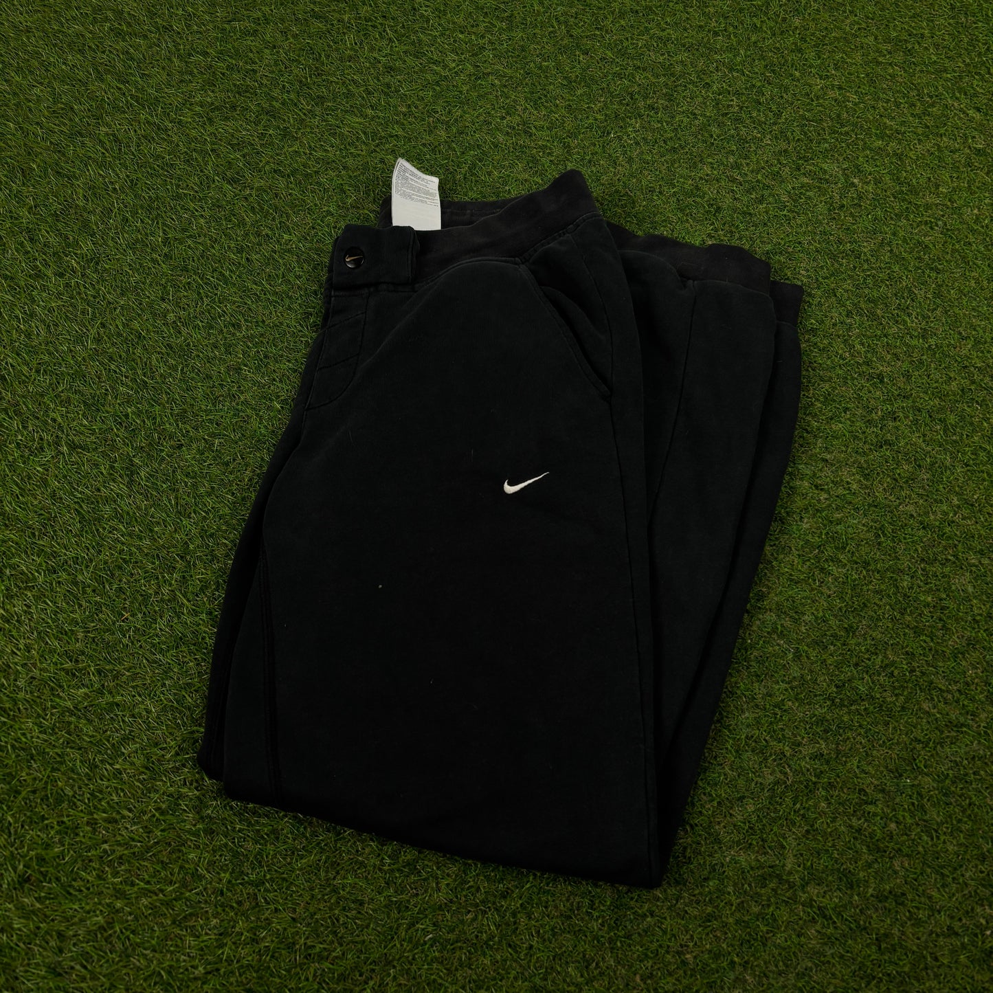 00s Nike Wide Leg Cotton Joggers Black Medium