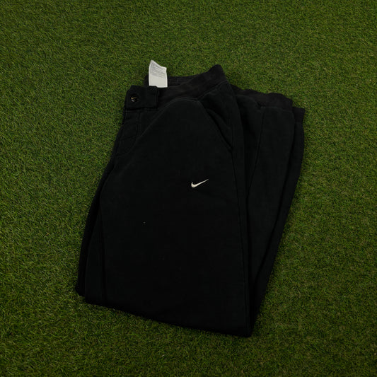 00s Nike Wide Leg Cotton Joggers Black Medium