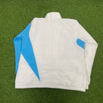 90s Adidas Marseille Tracksuit Jacket + Joggers Set White XS