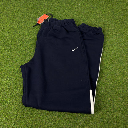 00s Nike Piping Cotton Joggers Blue XL