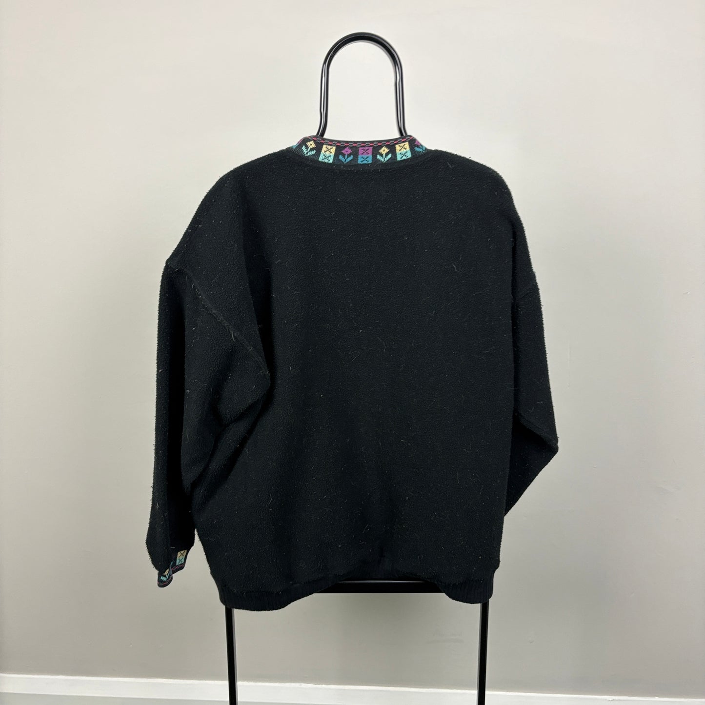 90s Salomon Fleece Sweatshirt Black Medium