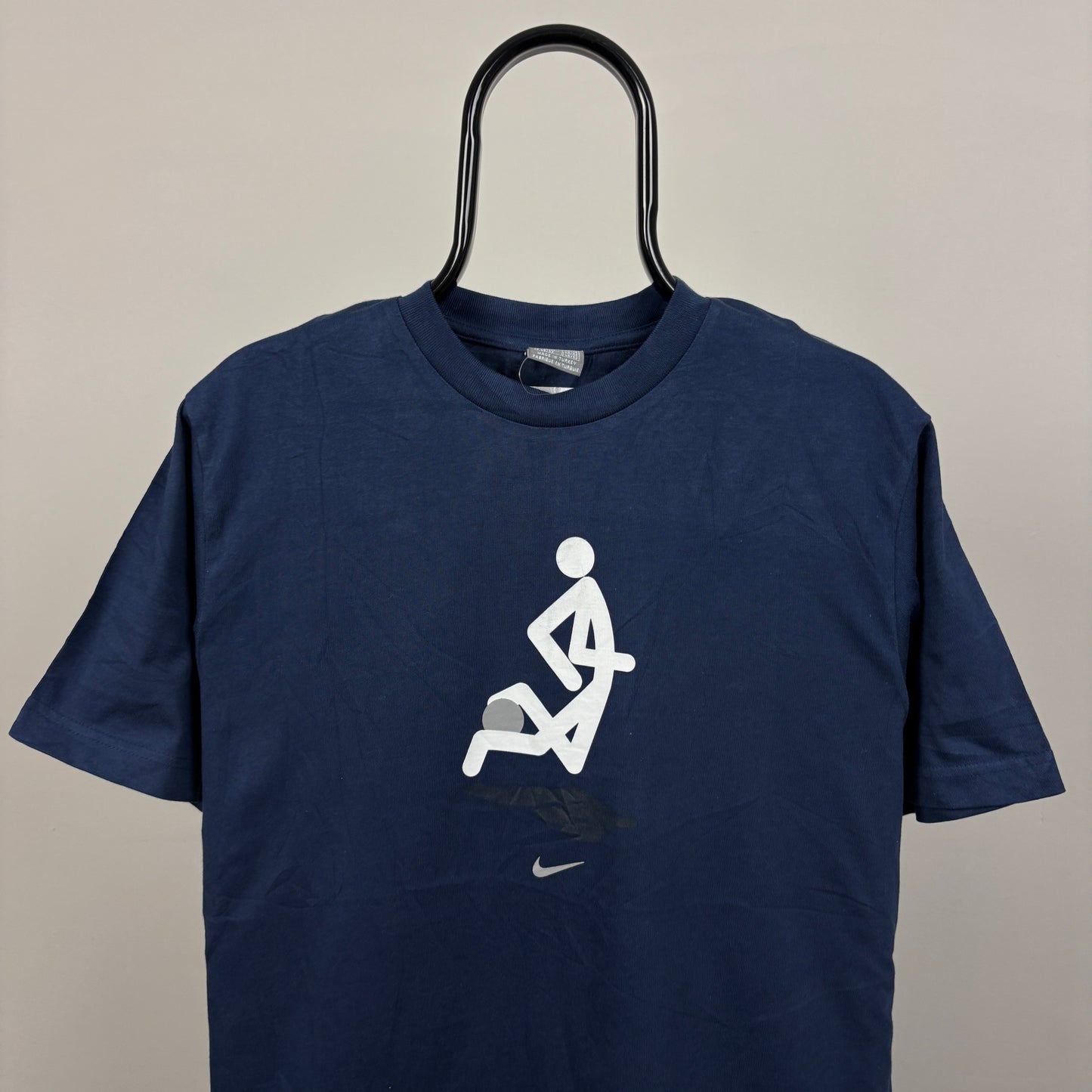 00s Nike Football T-Shirt Blue Medium